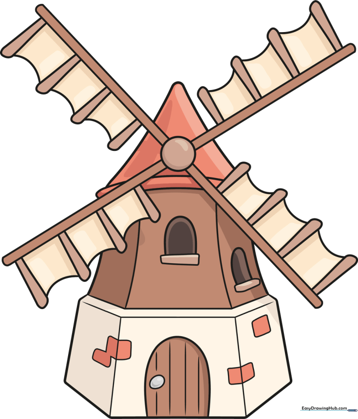 How to Draw a Windmill