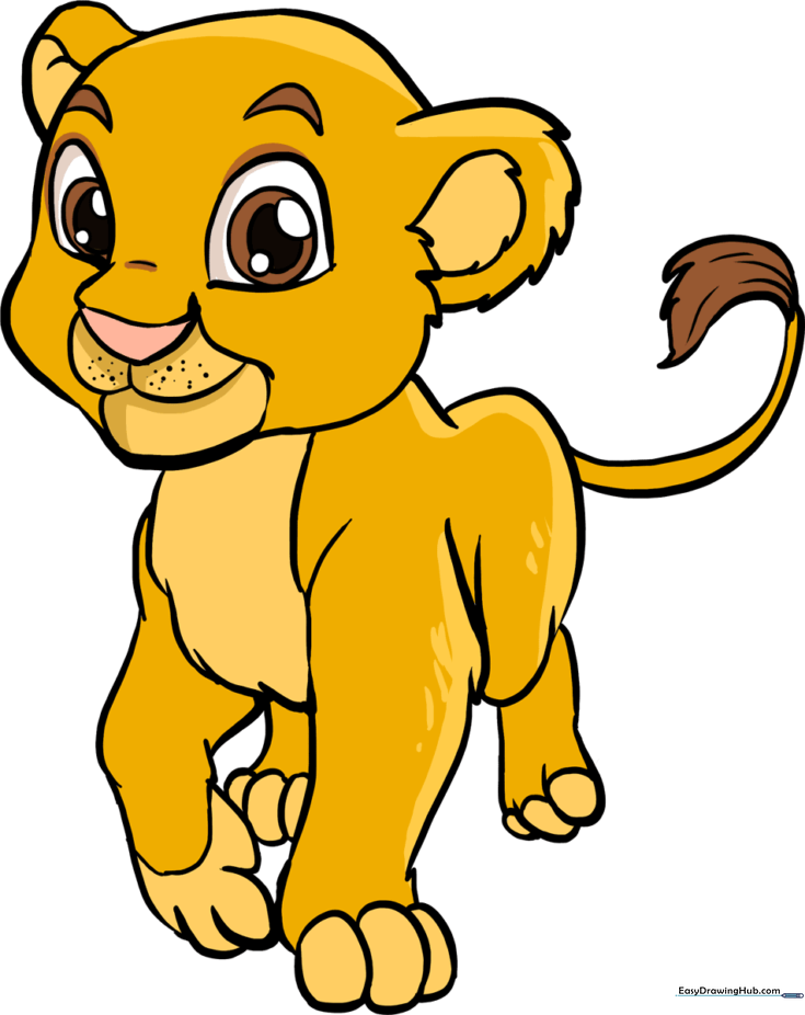 How to Draw a Baby Lion