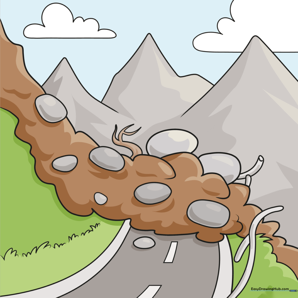 Landslide Scene