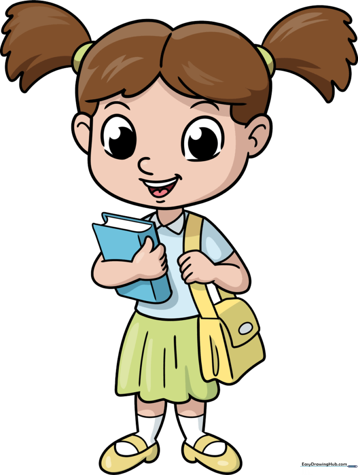Schoolgirl with Pigtails