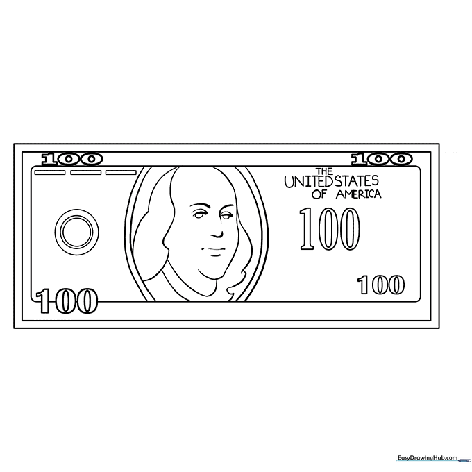 Dollar Bill Coloring Sheet