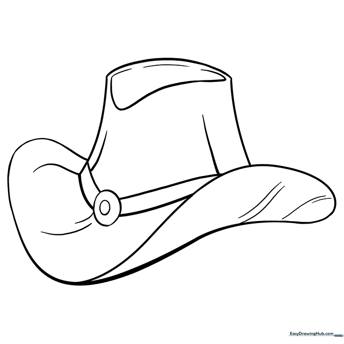 Cowboy Hat Coloring Sheet