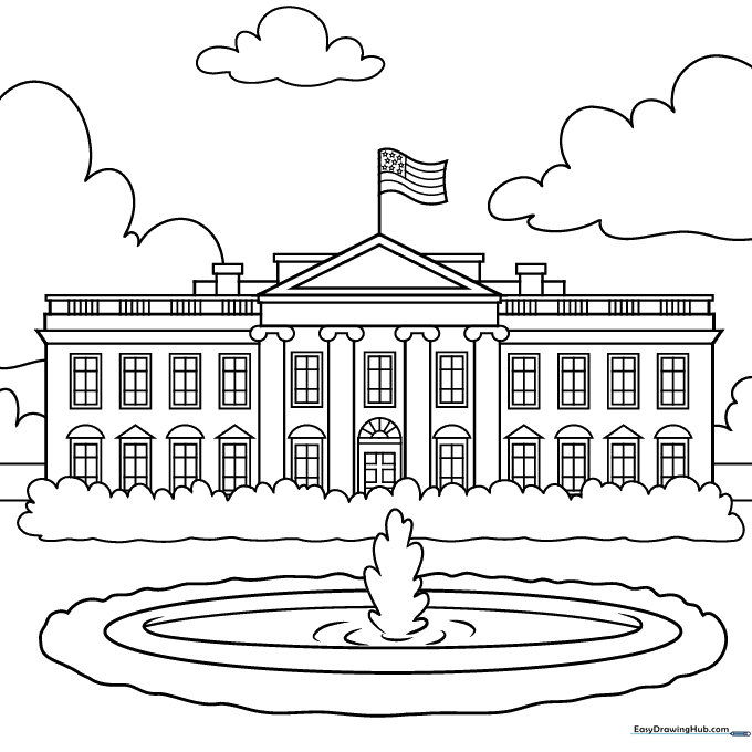 The White House Coloring Sheet