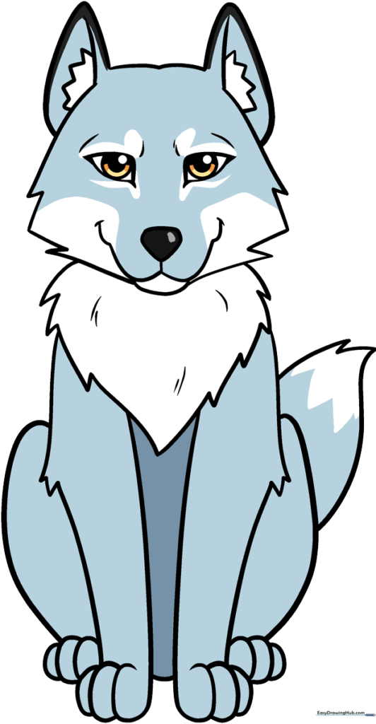 How to Draw a Cartoon Wolf