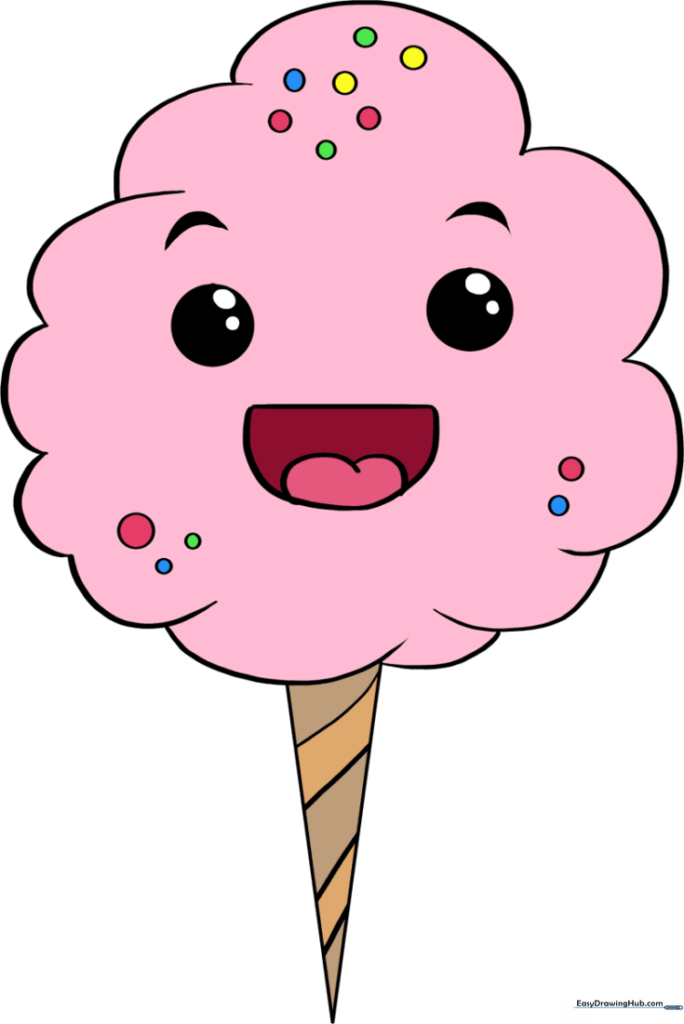 How to Draw Cotton Candy