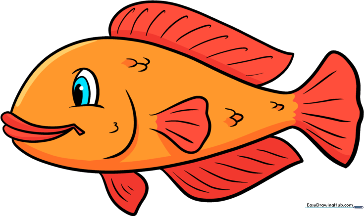 How to Draw a Cartoon Fish