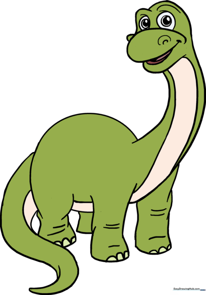 How to Draw a Cartoon Dinosaur
