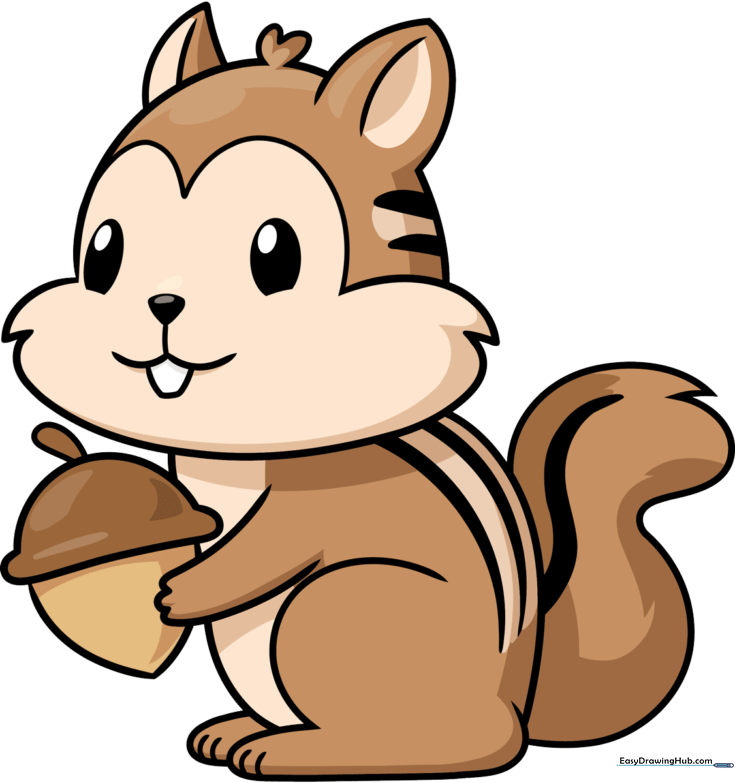 Easy Cartoon Chipmunk