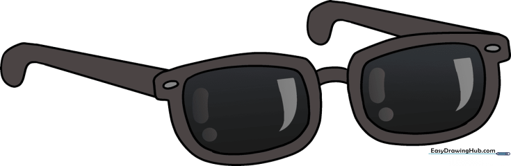 How to Draw Sunglasses