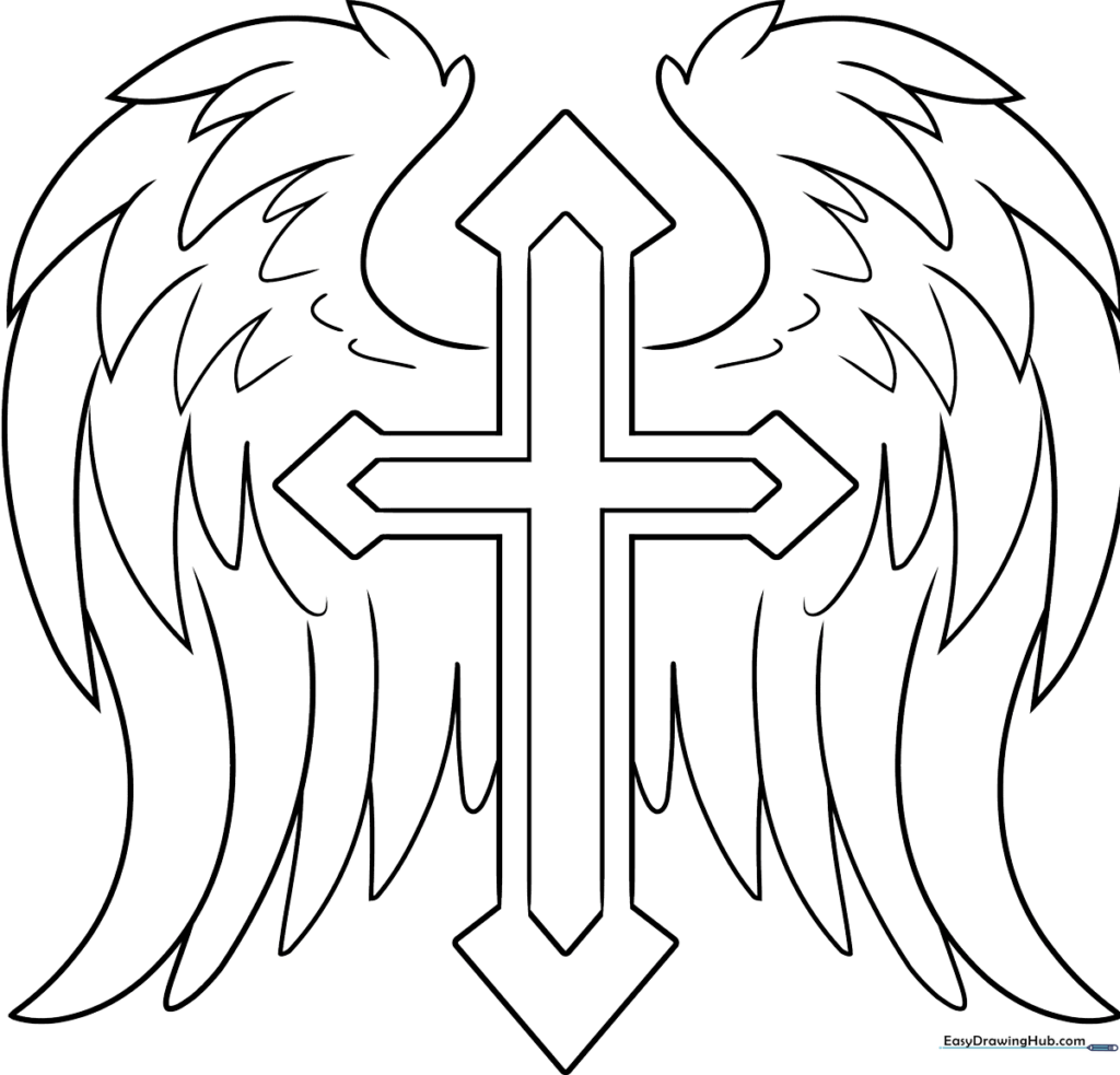 Cross with Wings