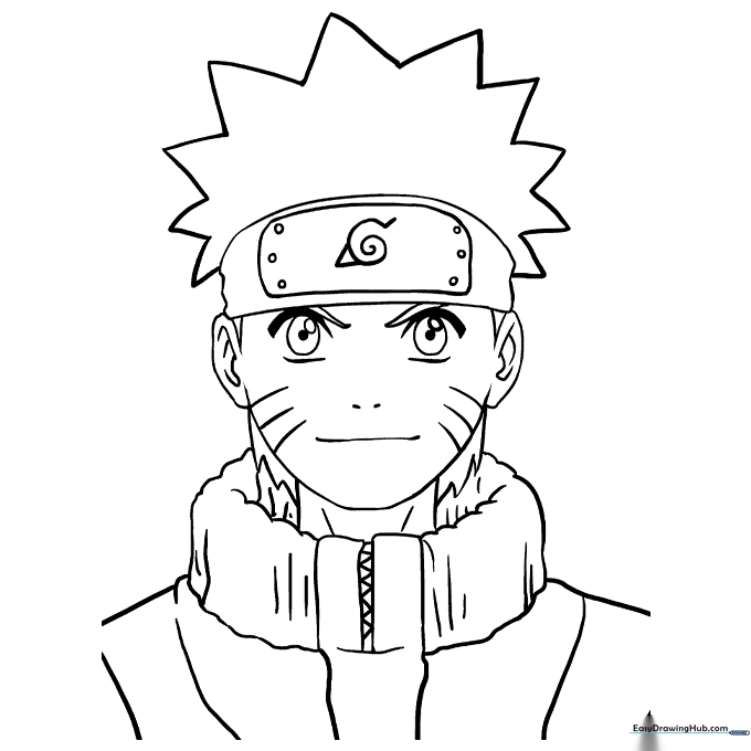 Naruto Uzumaki Coloring Sheet