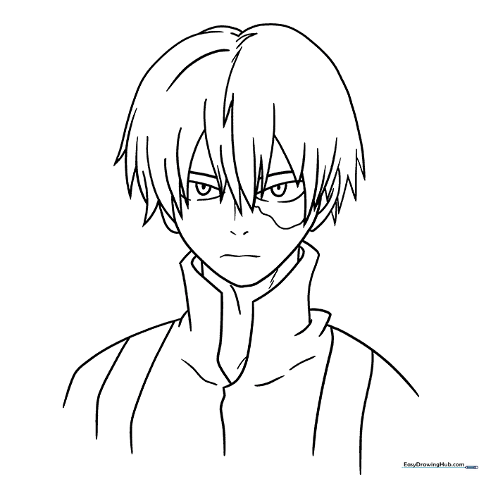 Shoto Todoroki Coloring Sheet