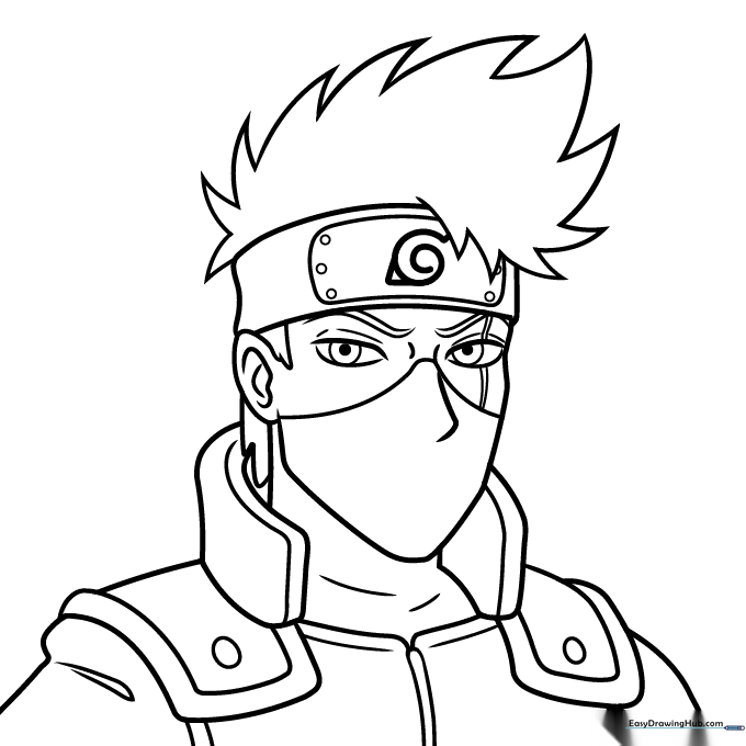 Kakashi Hatake Coloring Sheet