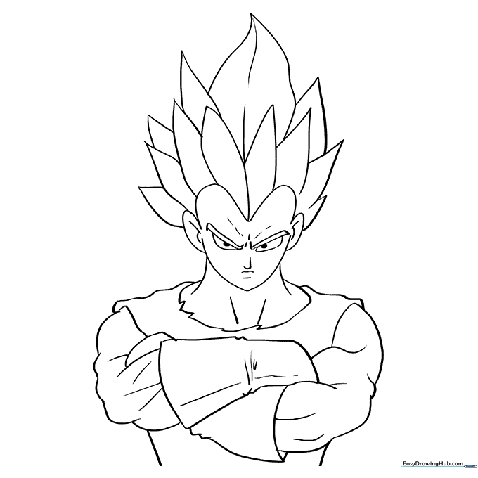 Vegeta Coloring Sheet