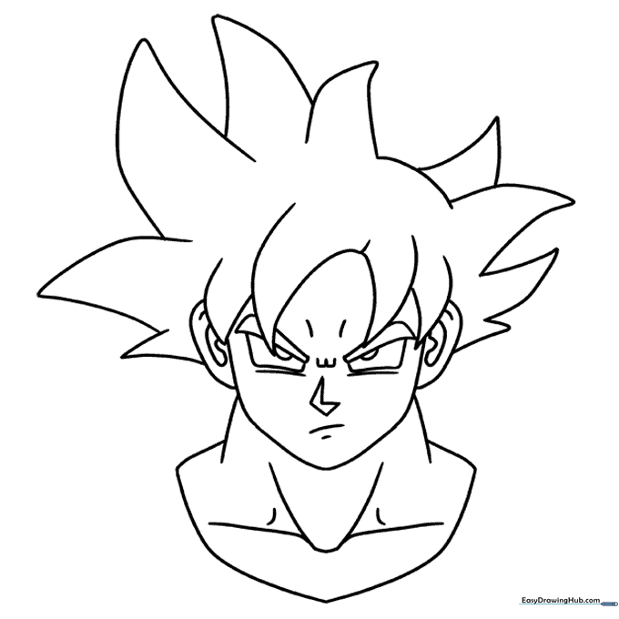 Goku Ultra Instinct Coloring Sheet
