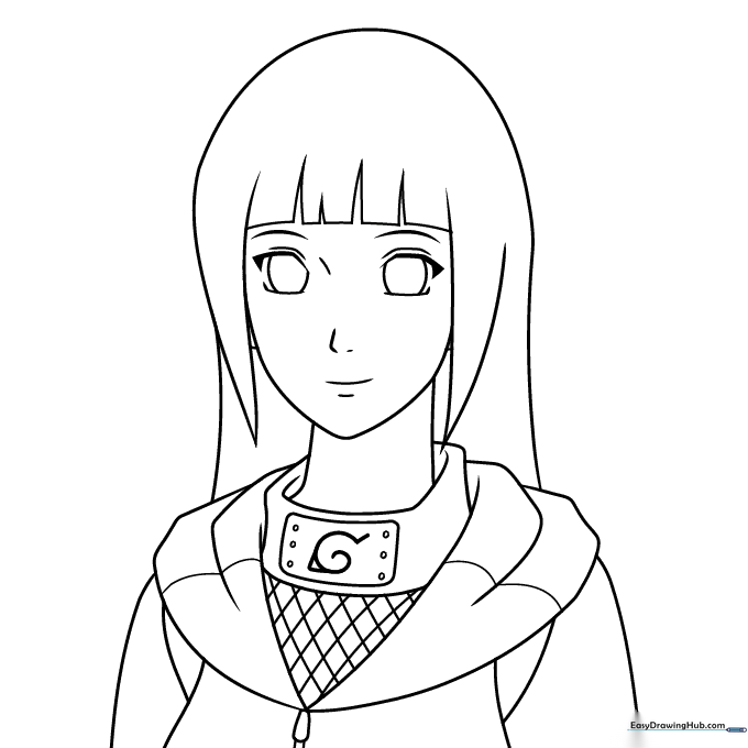 Hinata Hyuga Coloring Sheet