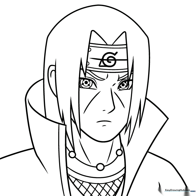 Itachi Uchiha Coloring Sheet
