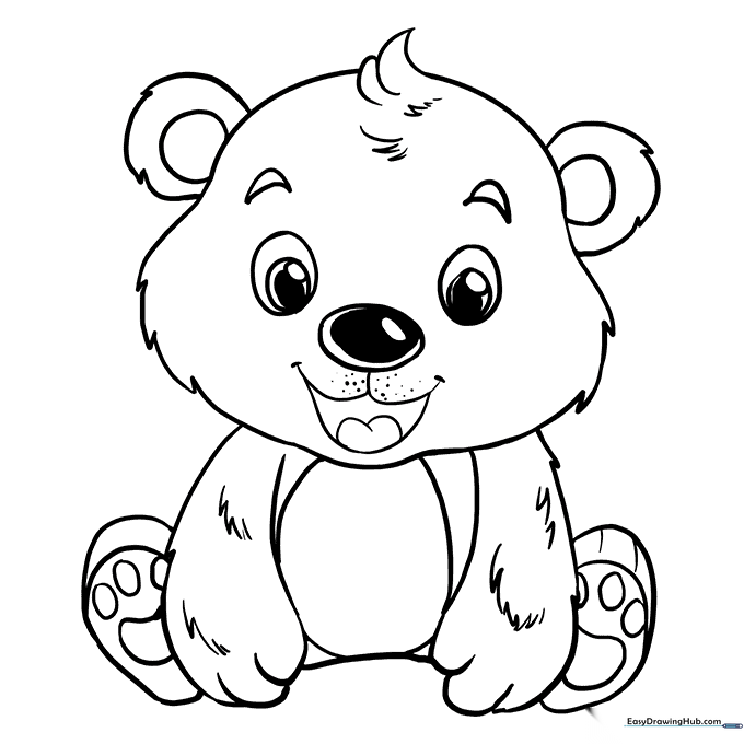 Baby Bear Coloring Sheet