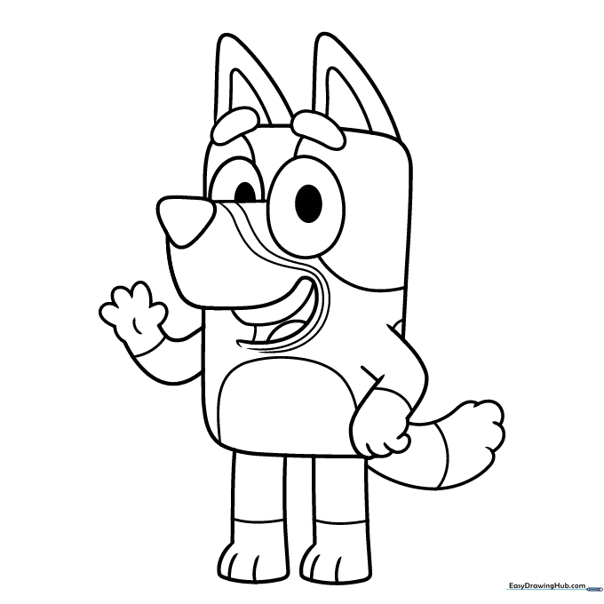 Bluey Coloring Sheet