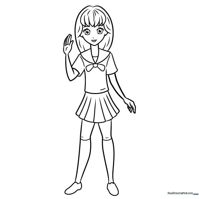 Anime School Girl