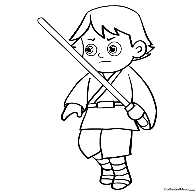 Luke Skywalker Coloring Sheet