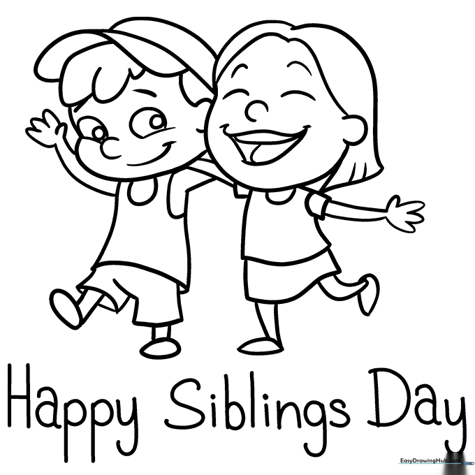 National Siblings Day Poster