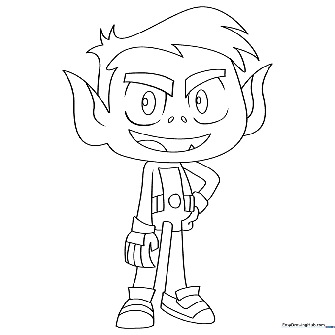 Beast Boy Coloring Page