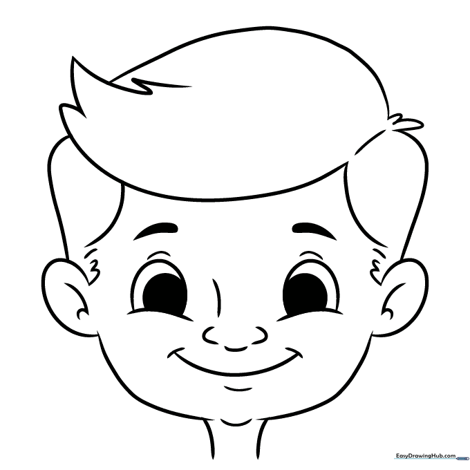 Happy Face Coloring Page