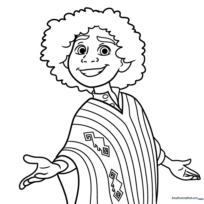 Camilo from Encanto Coloring Page
