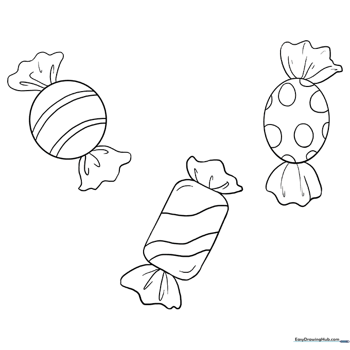 Candy Coloring Sheet