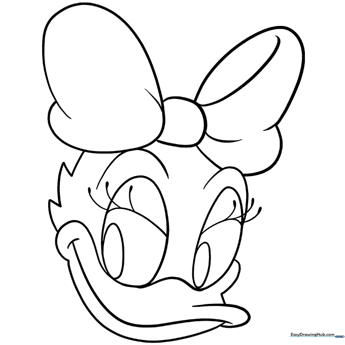 Daisy Duck Coloring Sheet