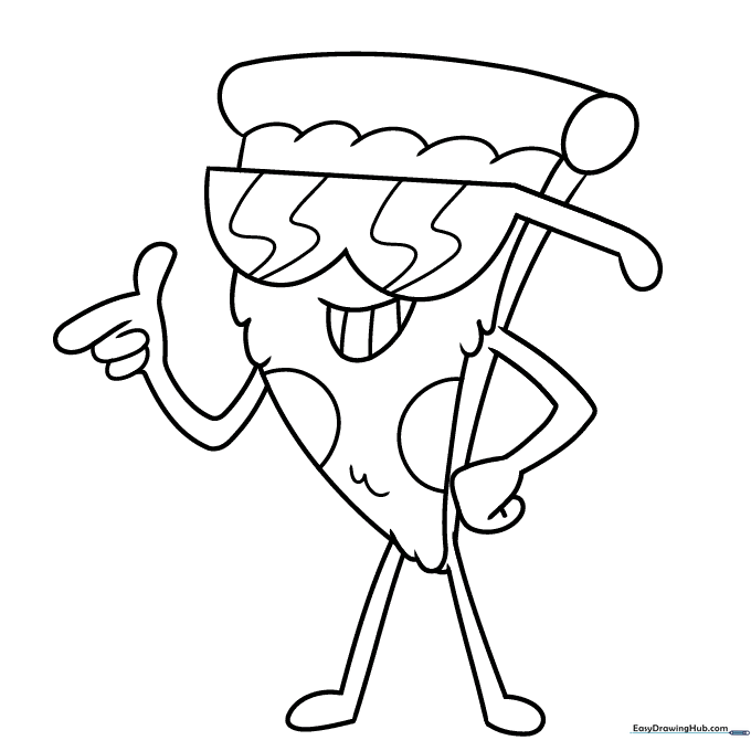 Pizza Steve Coloring Sheet