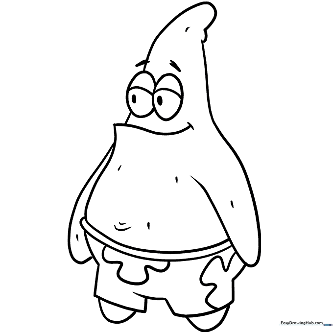 Patrick Star Coloring Sheet