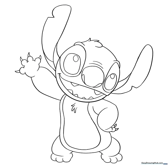 Stitch Coloring Page