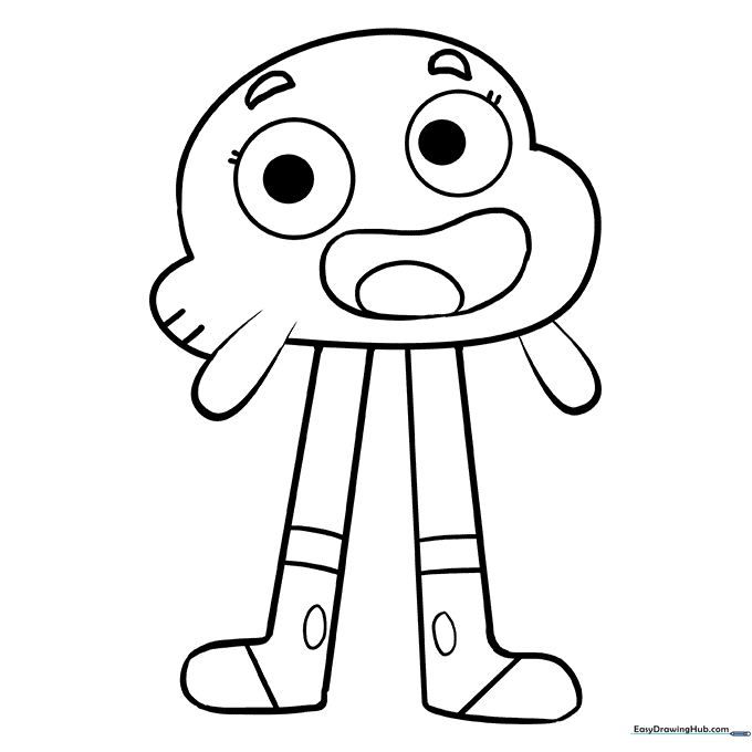 Darwin Watterson Coloring Page