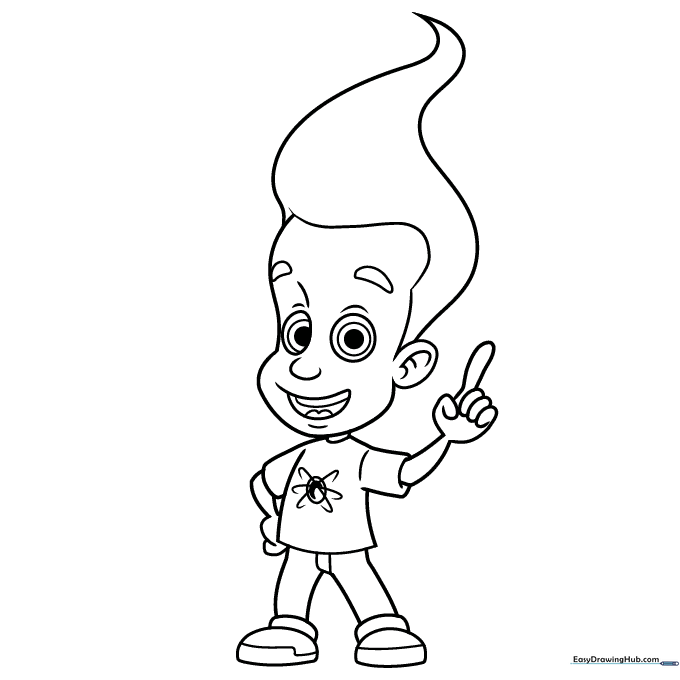 Jimmy Neutron Coloring Page