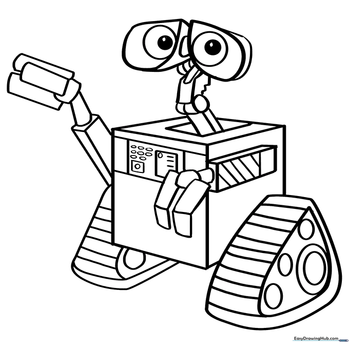 WALL-E Coloring Page