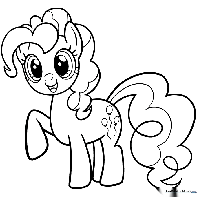 Pinkie Pie Coloring Page
