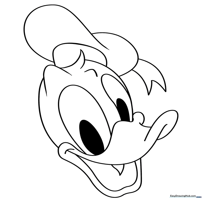 Donald Duck Coloring Page