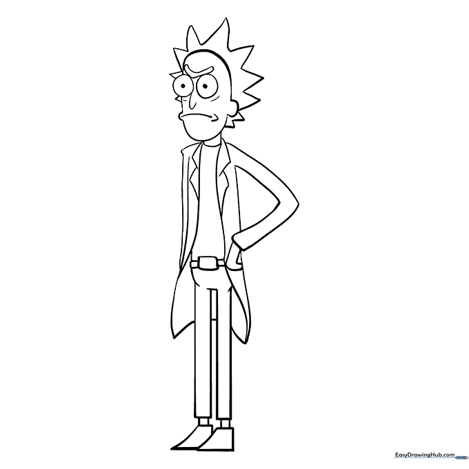 Rick Sanchez Coloring Page