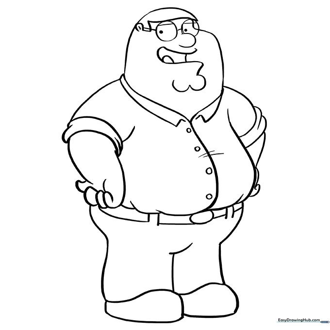 Peter Griffin Coloring Page