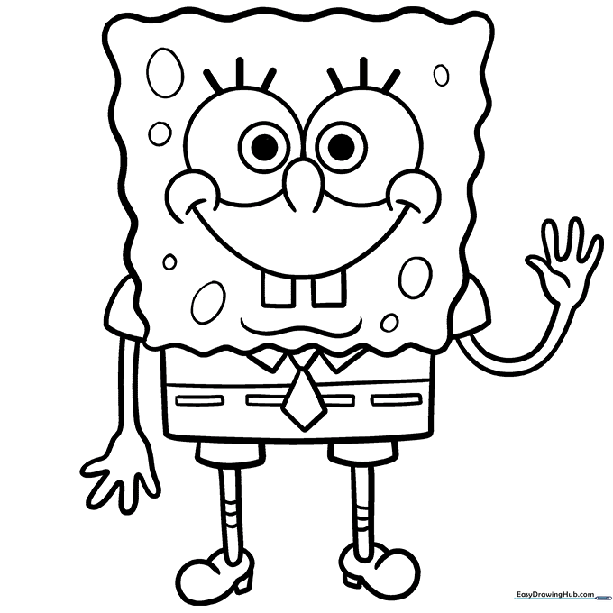 SpongeBob Coloring Page