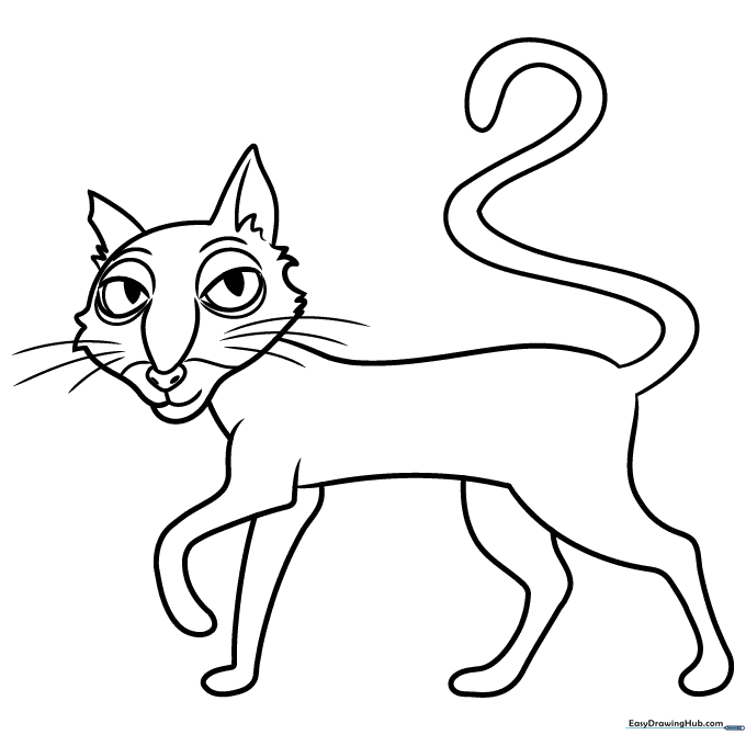 The Cat from Coraline Coloring Sheet