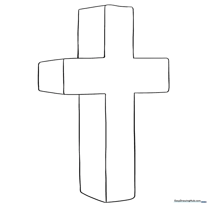 3D Cross Coloring Sheet