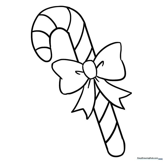 Candy Cane Coloring Sheet
