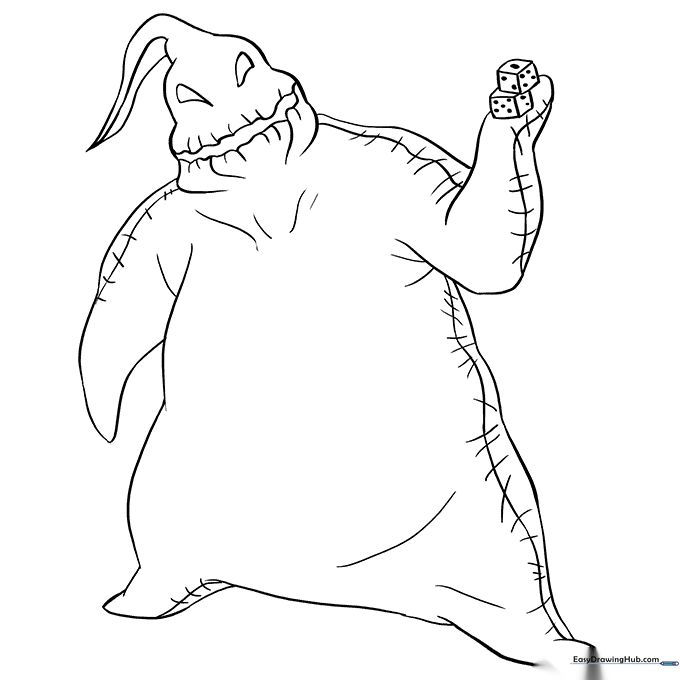Oogie Boogie from The Nightmare Before Christmas Coloring Sheet