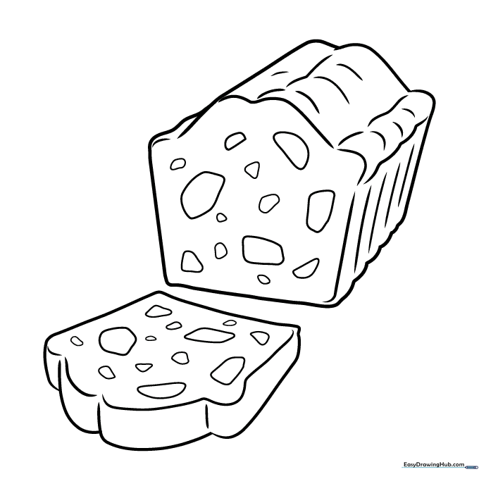 Fruitcake Coloring Sheet
