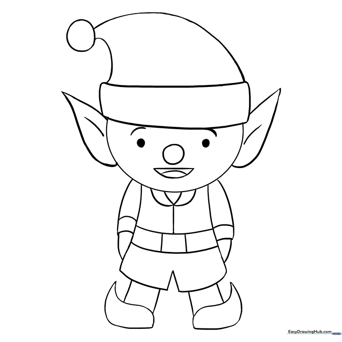 Elf Coloring Sheet