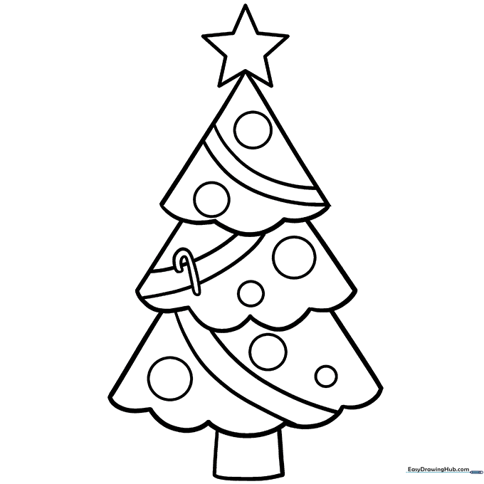 Christmas Tree Coloring Sheet