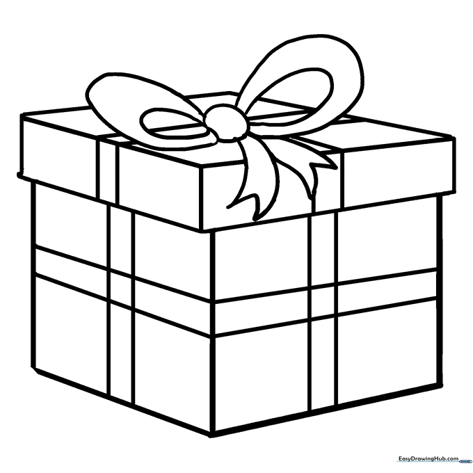 Christmas Present Coloring Page